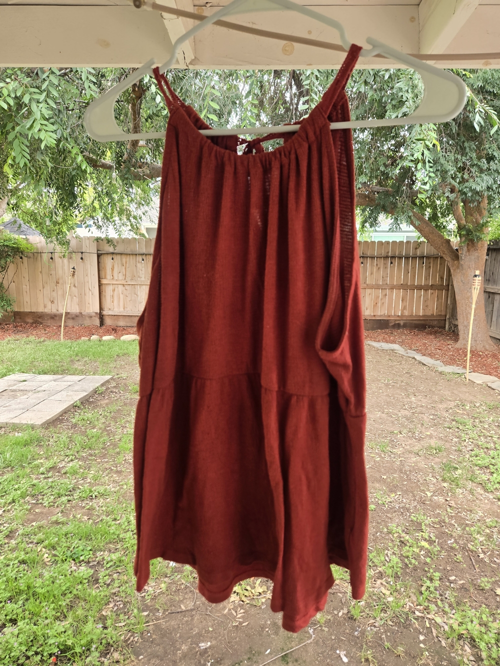 Rust Red Sleeveless Knit Tank Top Maurices